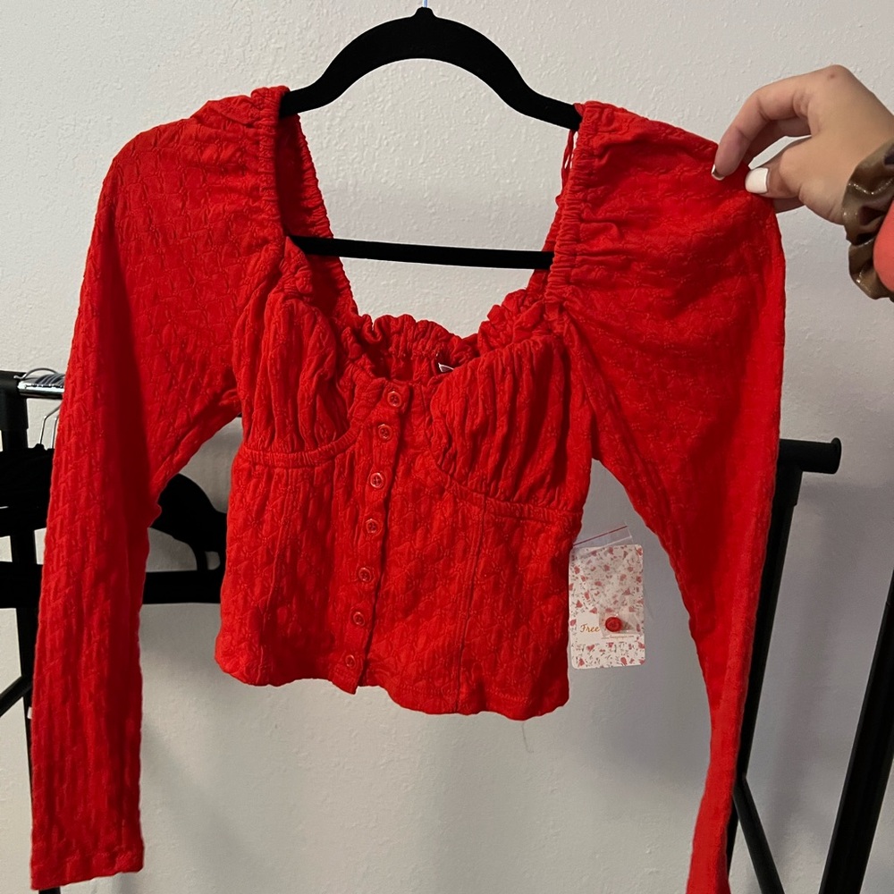 Free People size XS long sleeve top.